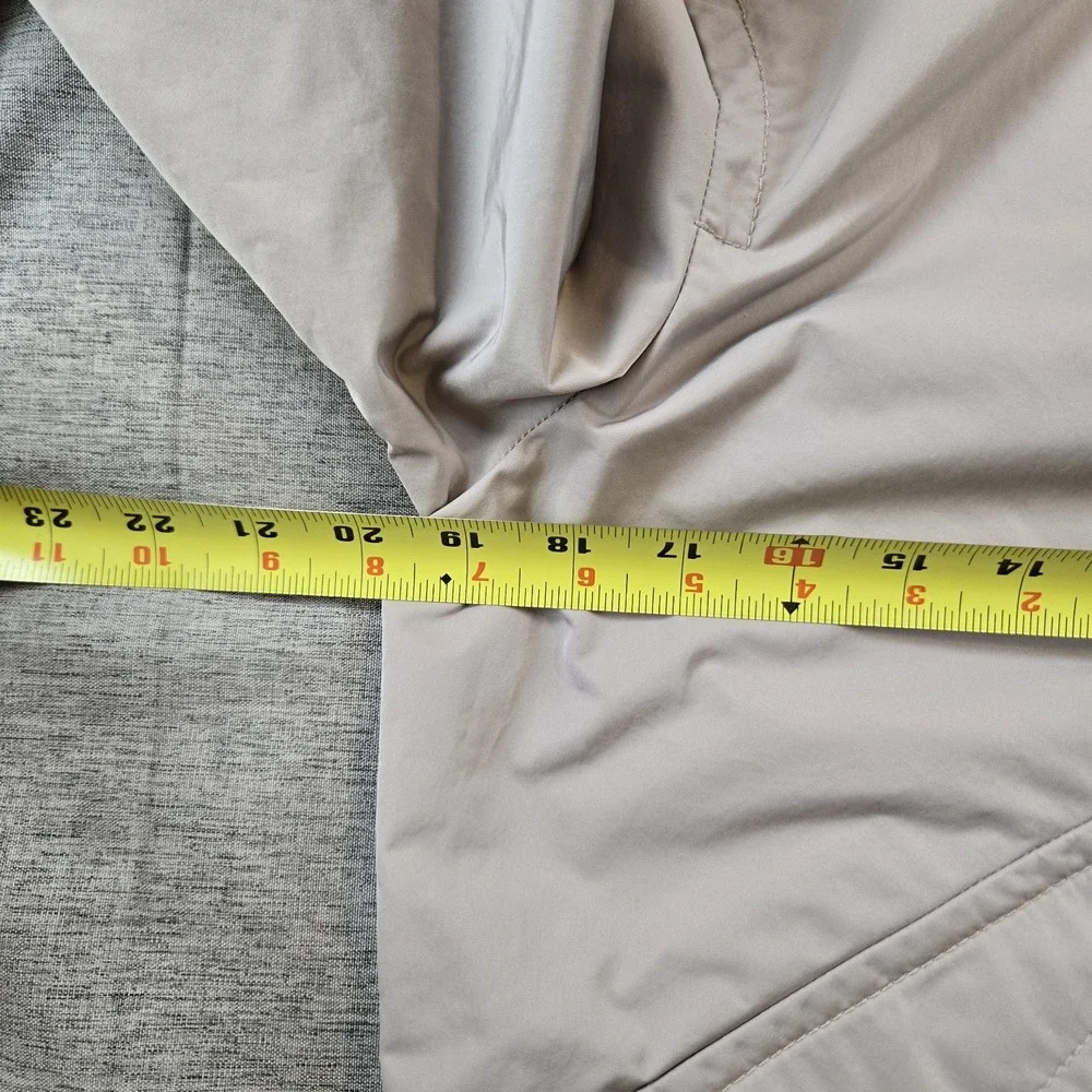 Coach Women's Lightweight Rain Jacket Full Zip Hooded Cinch Waist Pockets XS